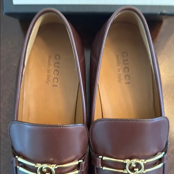 Gucci Men's Brown Leather Loafers / Dress Shoes - Picture 2 of 5